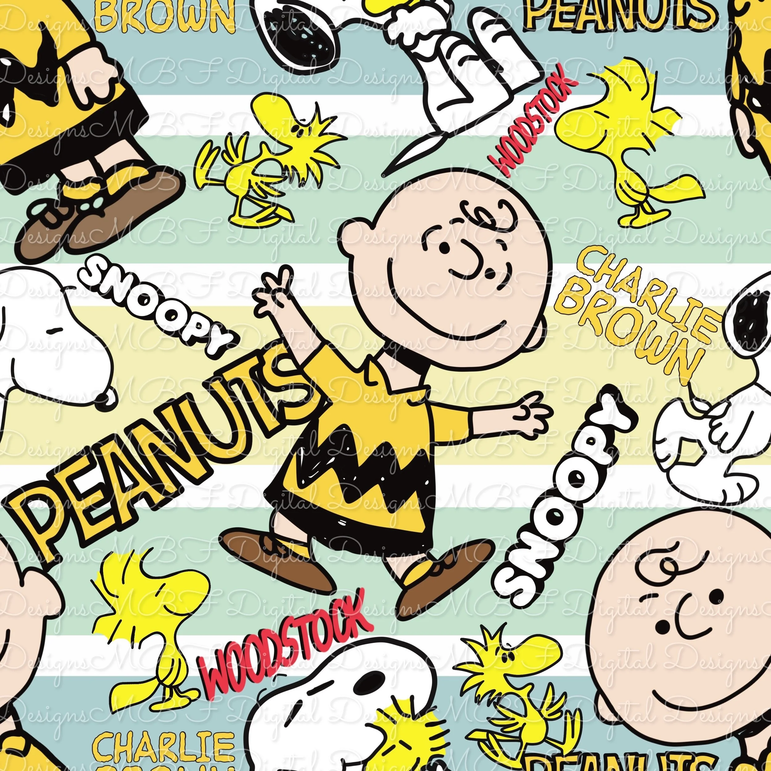 Peanuts (boyish spring horizontal stripes color way)