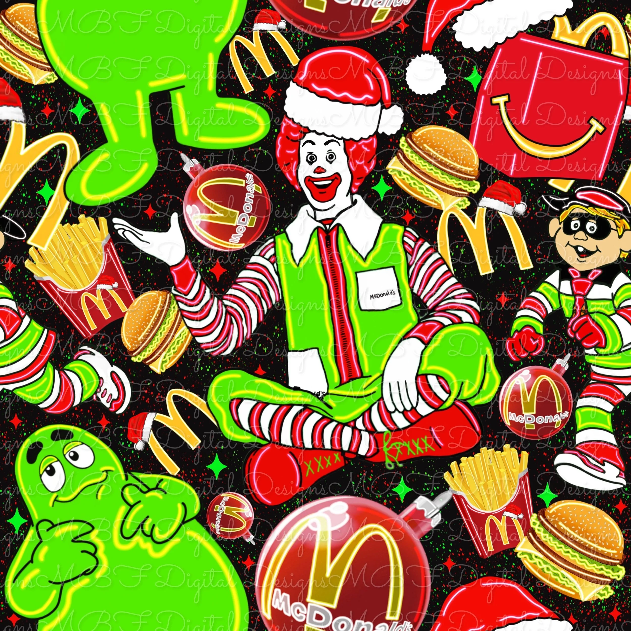 Merry McChristmas (black color way)