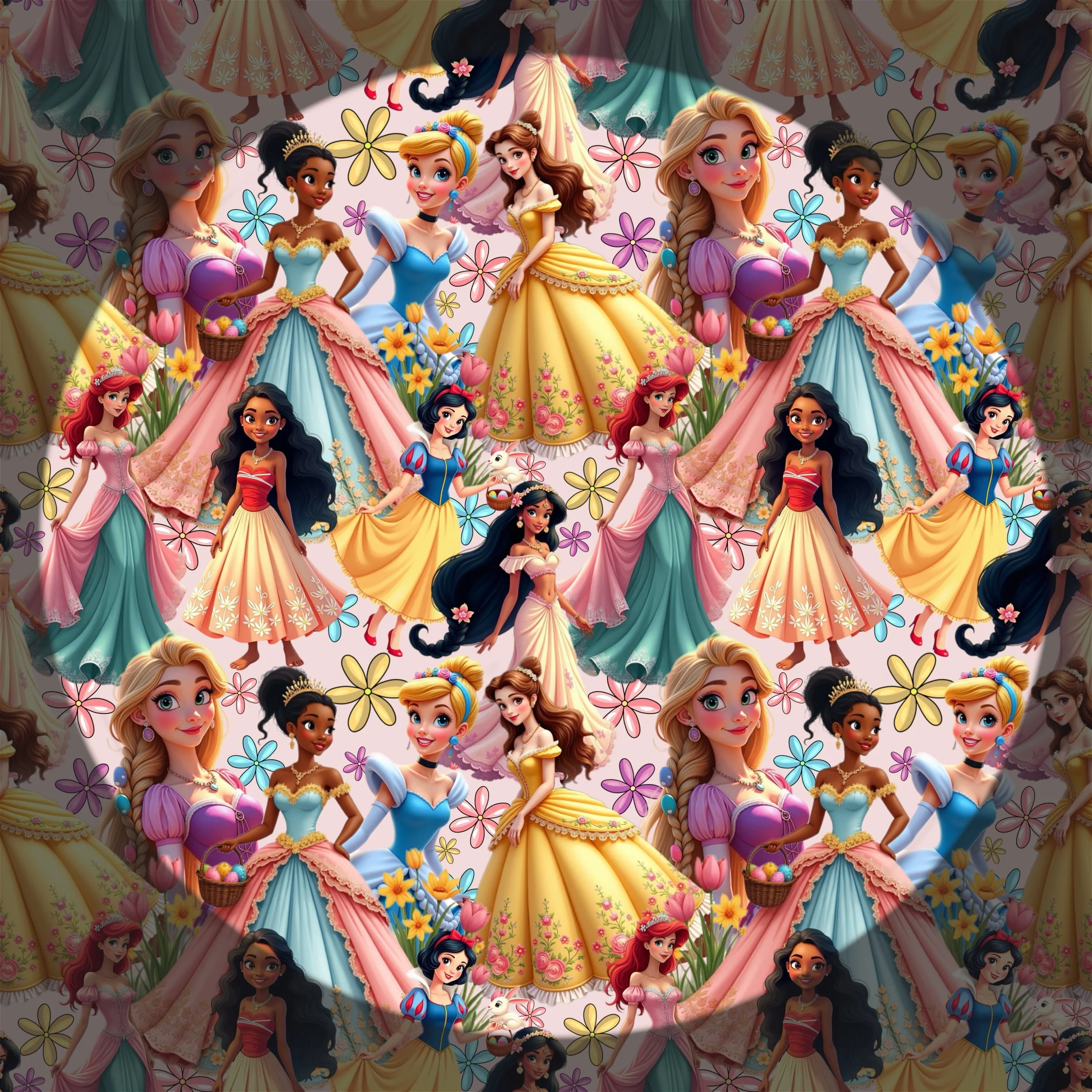 Easter Princesses (pale pink solid color way)
