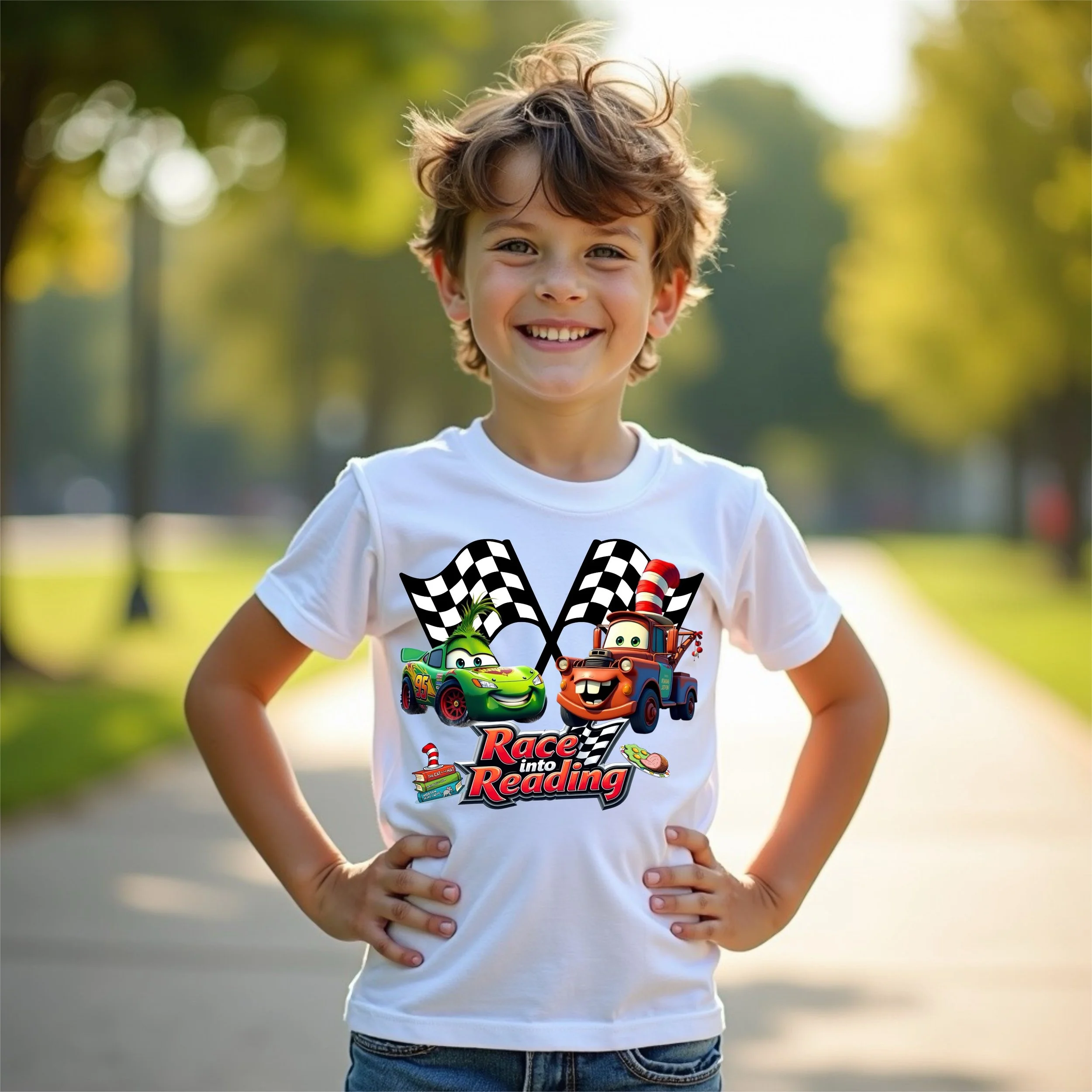 Race Into Reading PNG