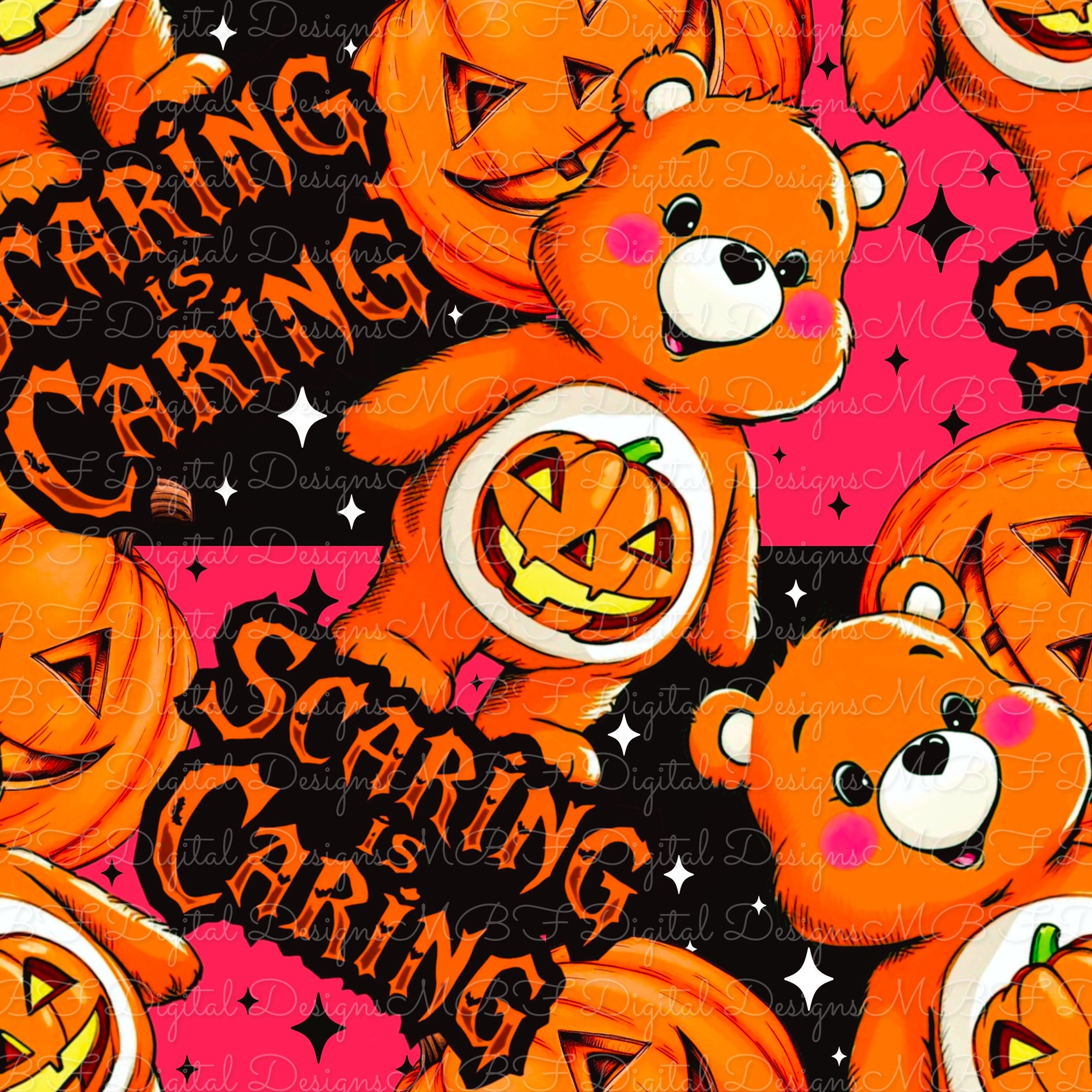 Scaring is Caring (hot pink checked color way)