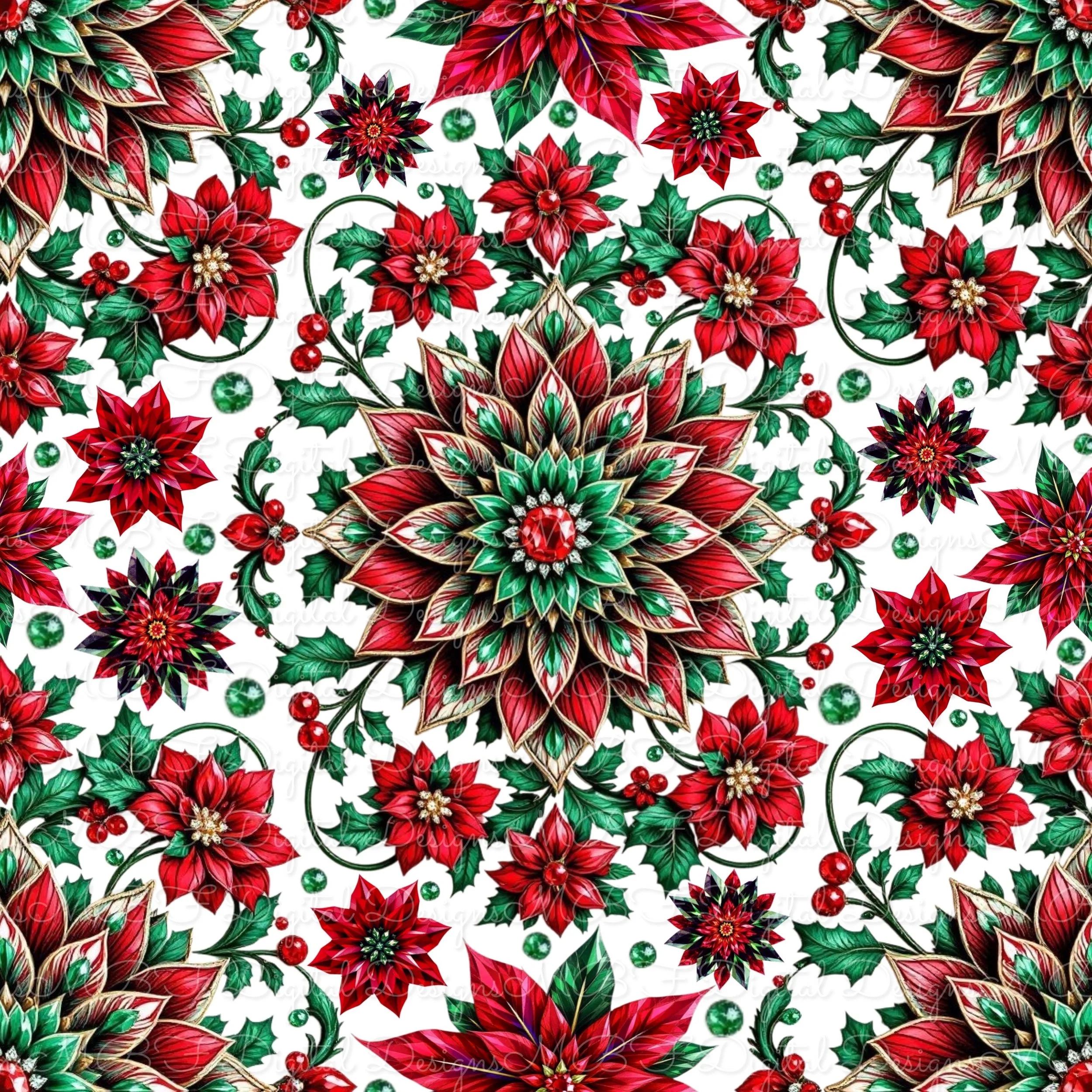 Christmas Gems (white color way)