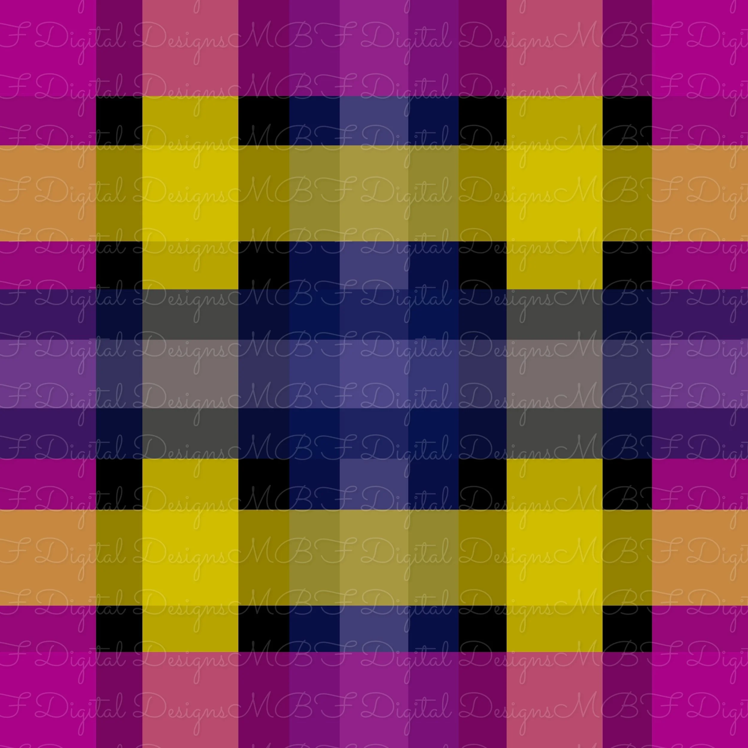 Purple Rain Patchwork Plaid Coord