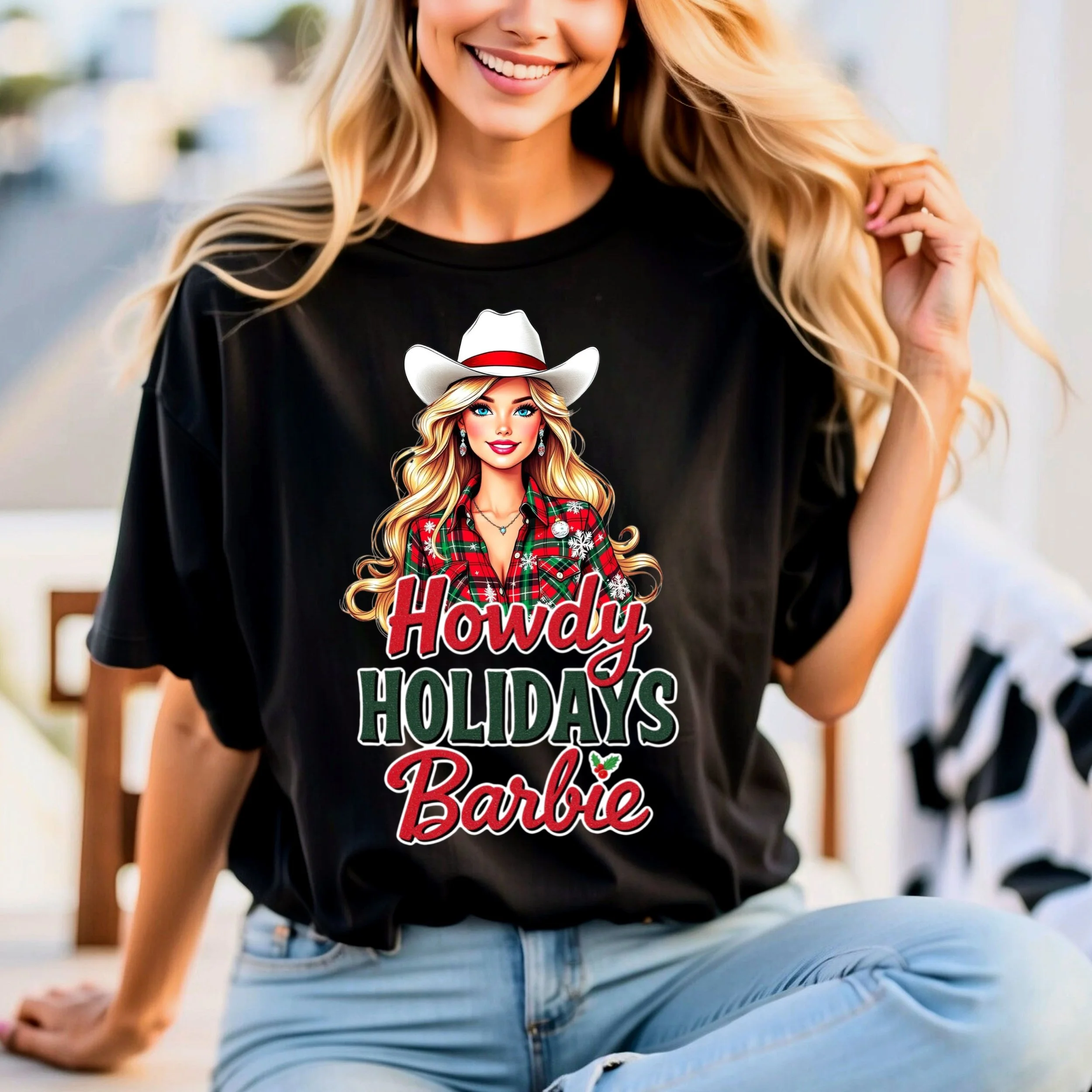 Howdy Holidays Barb-ie #2 PNG