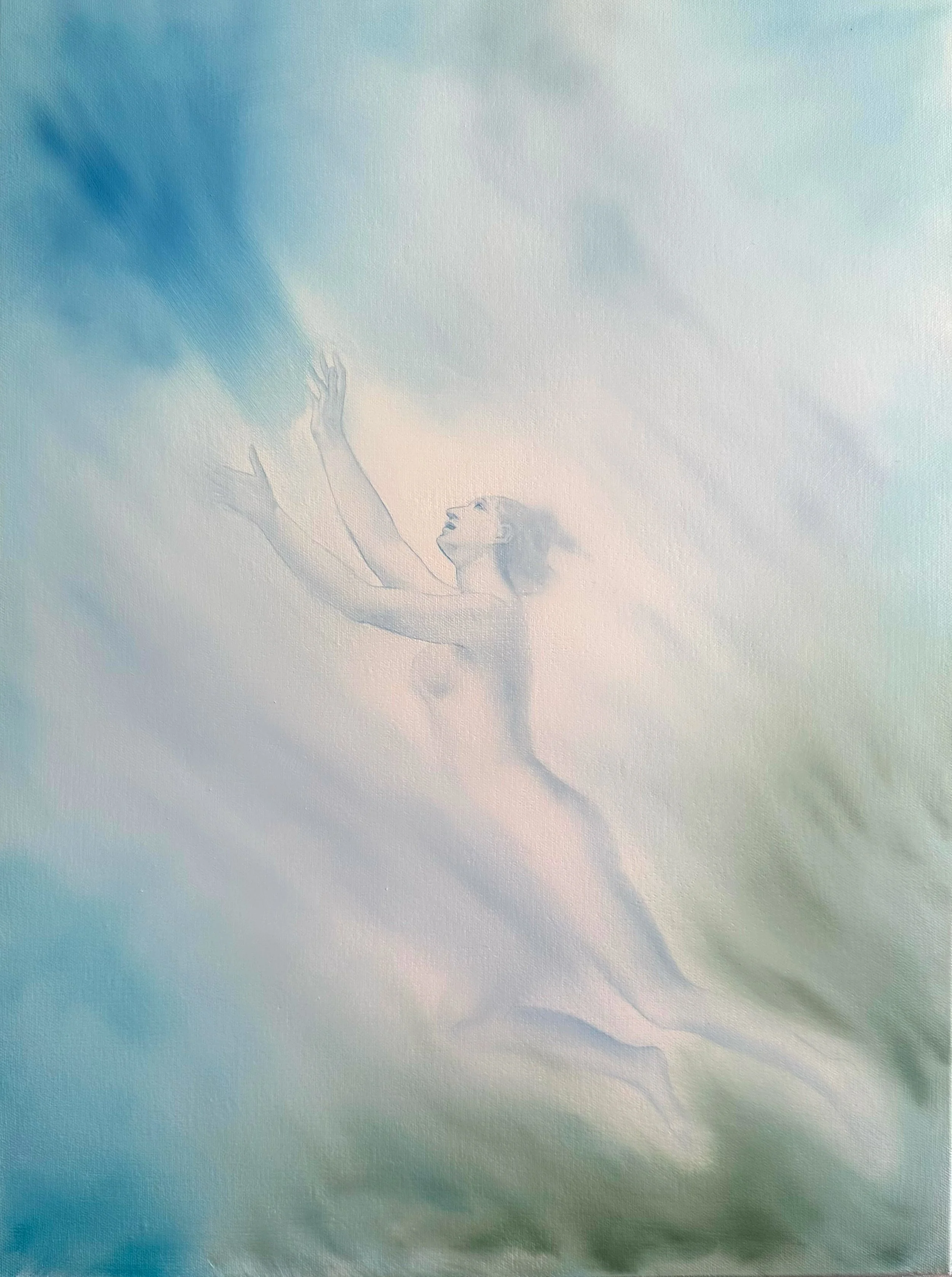 Longing. After Prud'hon. Oil on canvas 610 x 457 mm