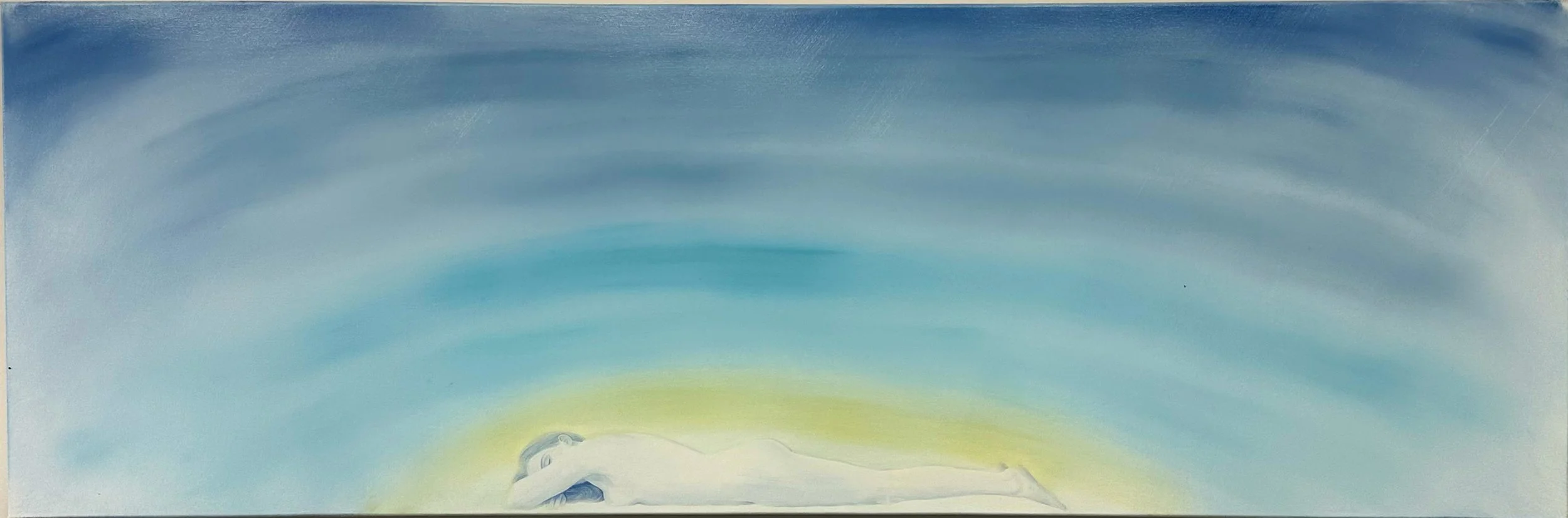 Sleeping in the sun. Oil on canvas. 1525 x 505 mm