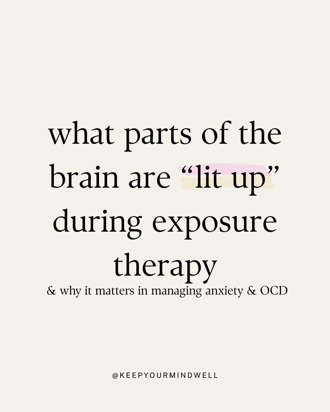 One of the biggest barriers to exposure therapy is buy-in. When you&rsquo;re asked to face the very thing that makes your anxiety or OCD spike, it makes sense you feel hesitant to do it. 

But...it actually works &amp; when you understand what&rsquo;
