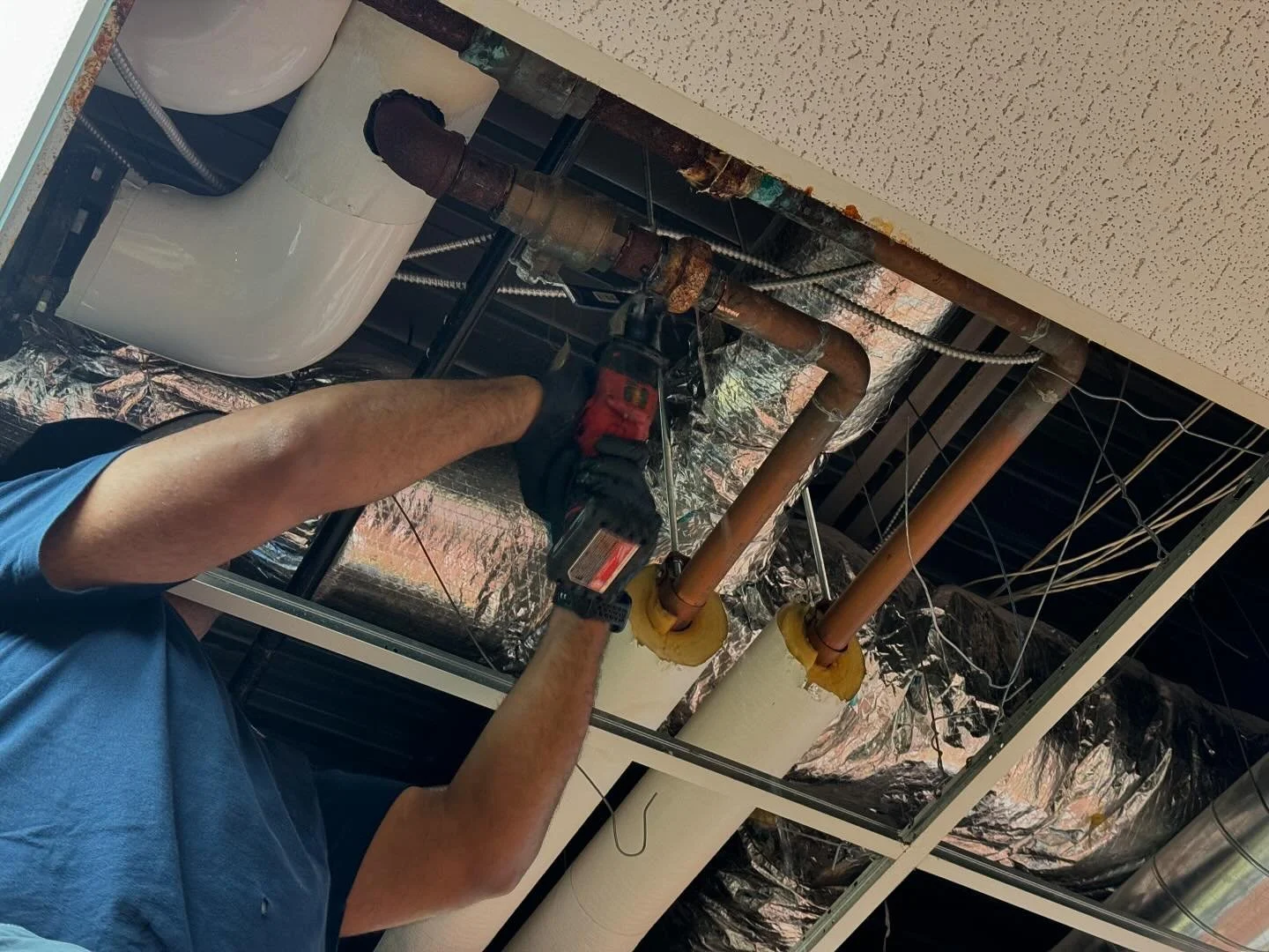 Before and After of a Heating Loop Repair 👨&zwj;🔧 #hvac #unioncitynj #newjersey #newyork #hudsoncountynj #northjersey