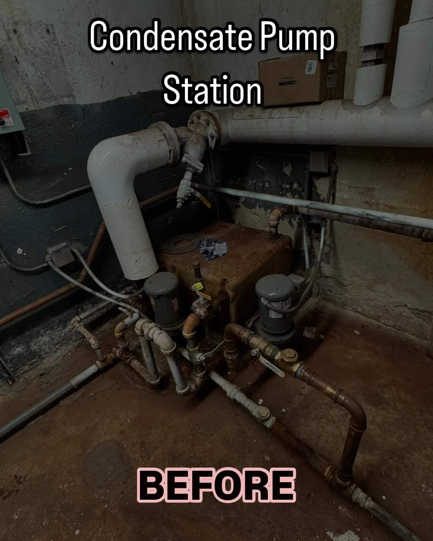 Condensate Pump Station replacement #msjhvac #unioncitynj #hvac #boilers #hudsoncountynj #bergencountynj #essexcountynj #passaiccountynj #unioncountynj