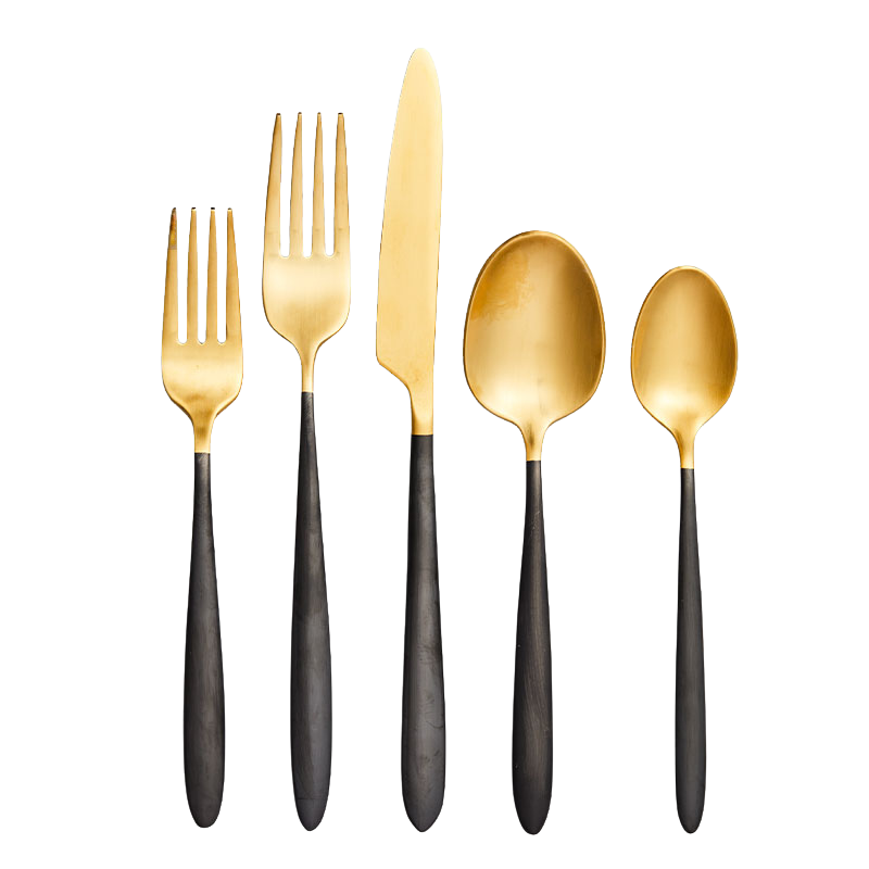 Muse Black Gold Flatware