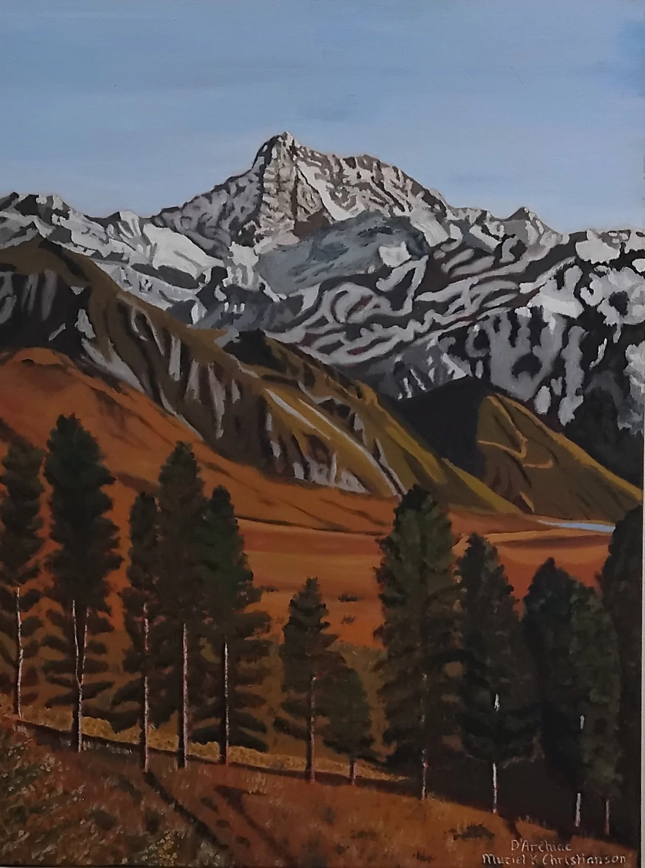 Welcoming local artist Muriel Christianson to the gallery.