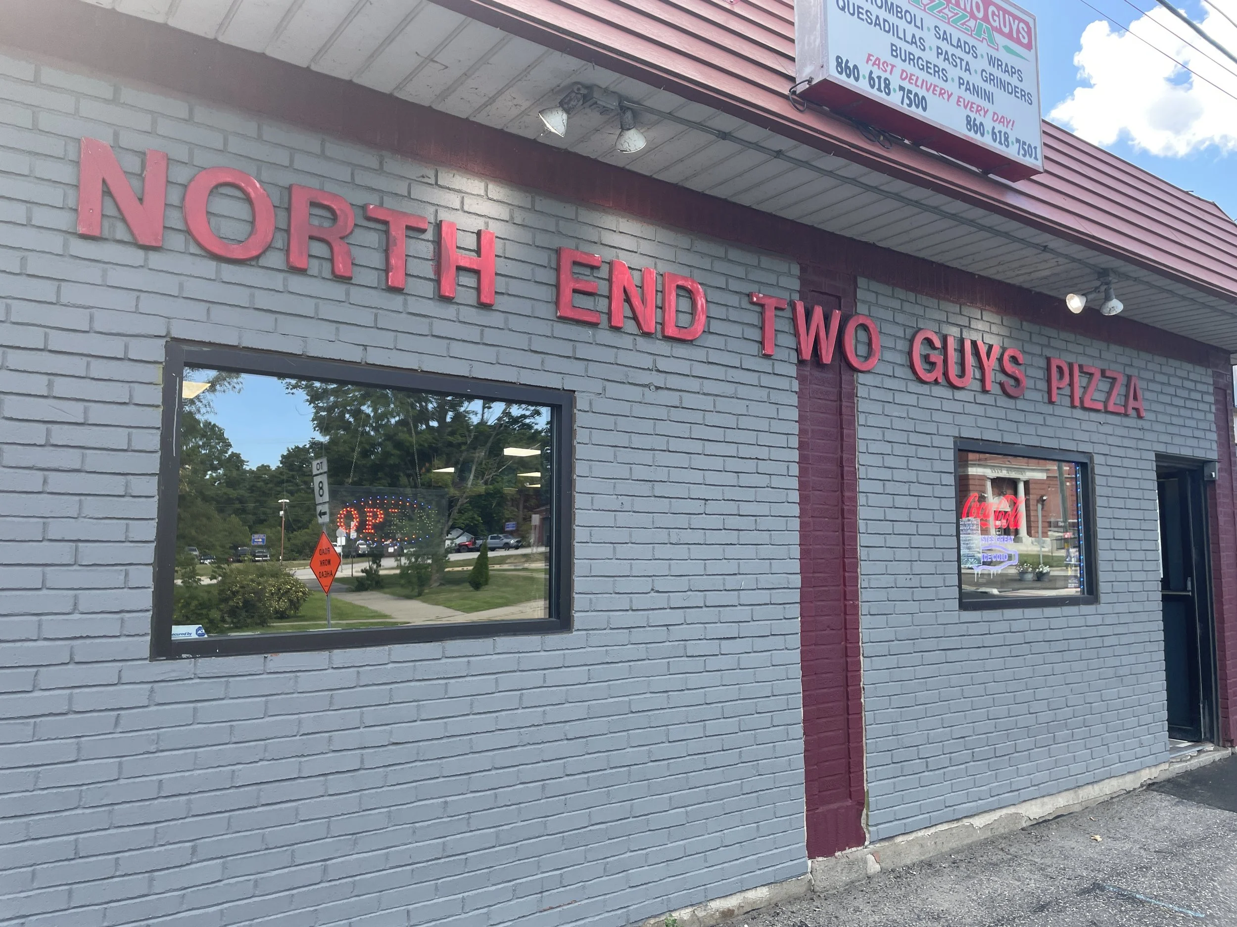 North End Two Guys Pizza in Torrington is best known for Delivery and Takeout