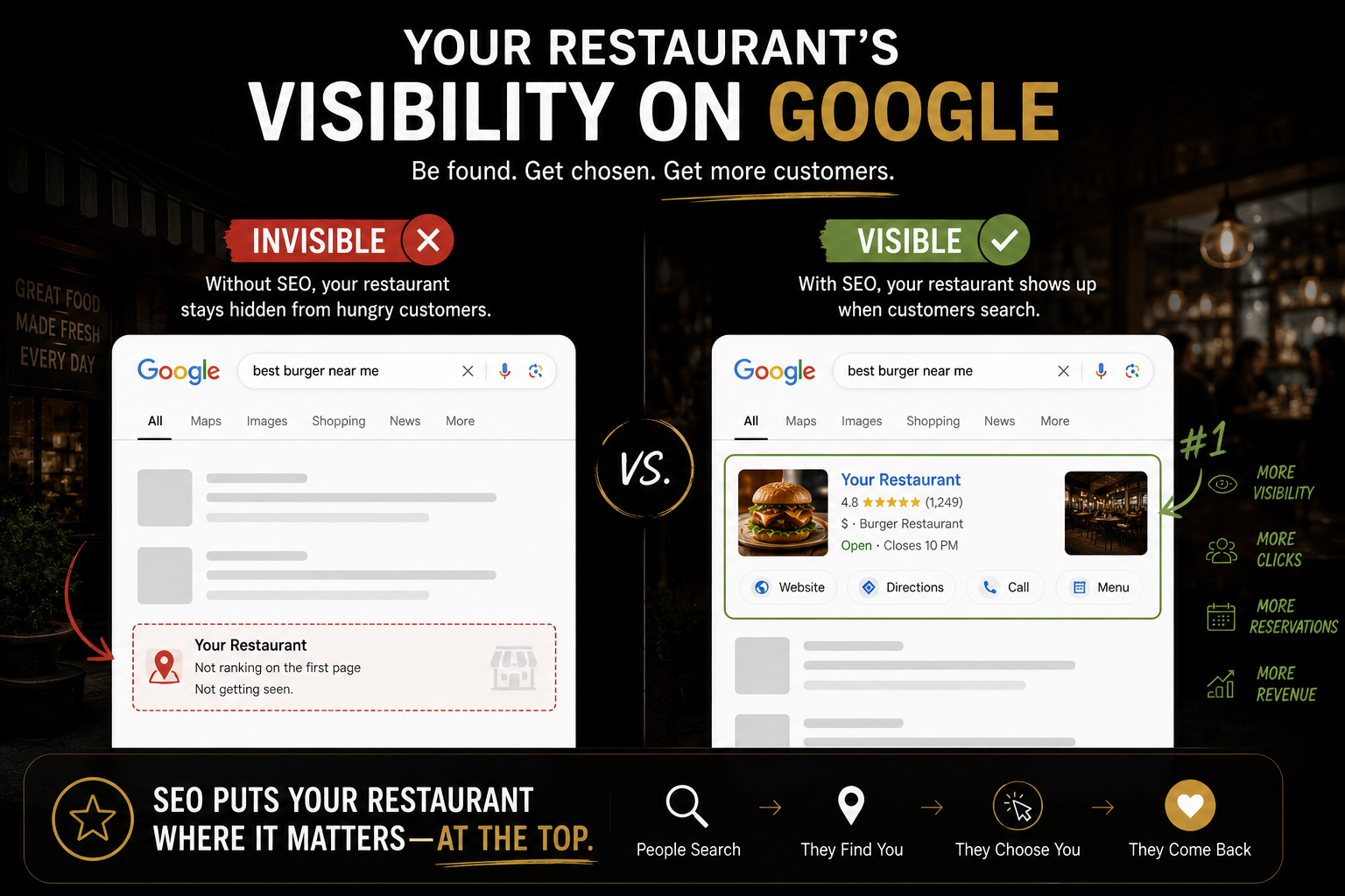 What Happens to a Restaurant's Google Visibility When You Build Them a Website