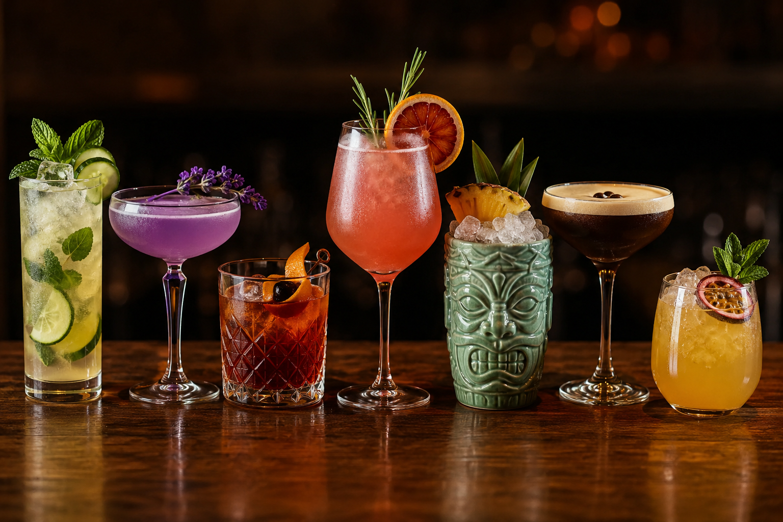 Every single cocktail has a unique piece of glassware to pair with it