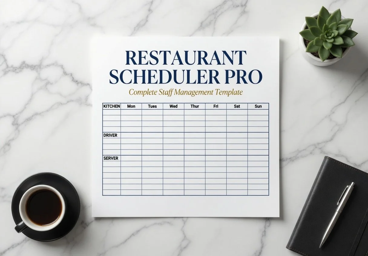 Restaurant Employee Schedule Spreadsheet