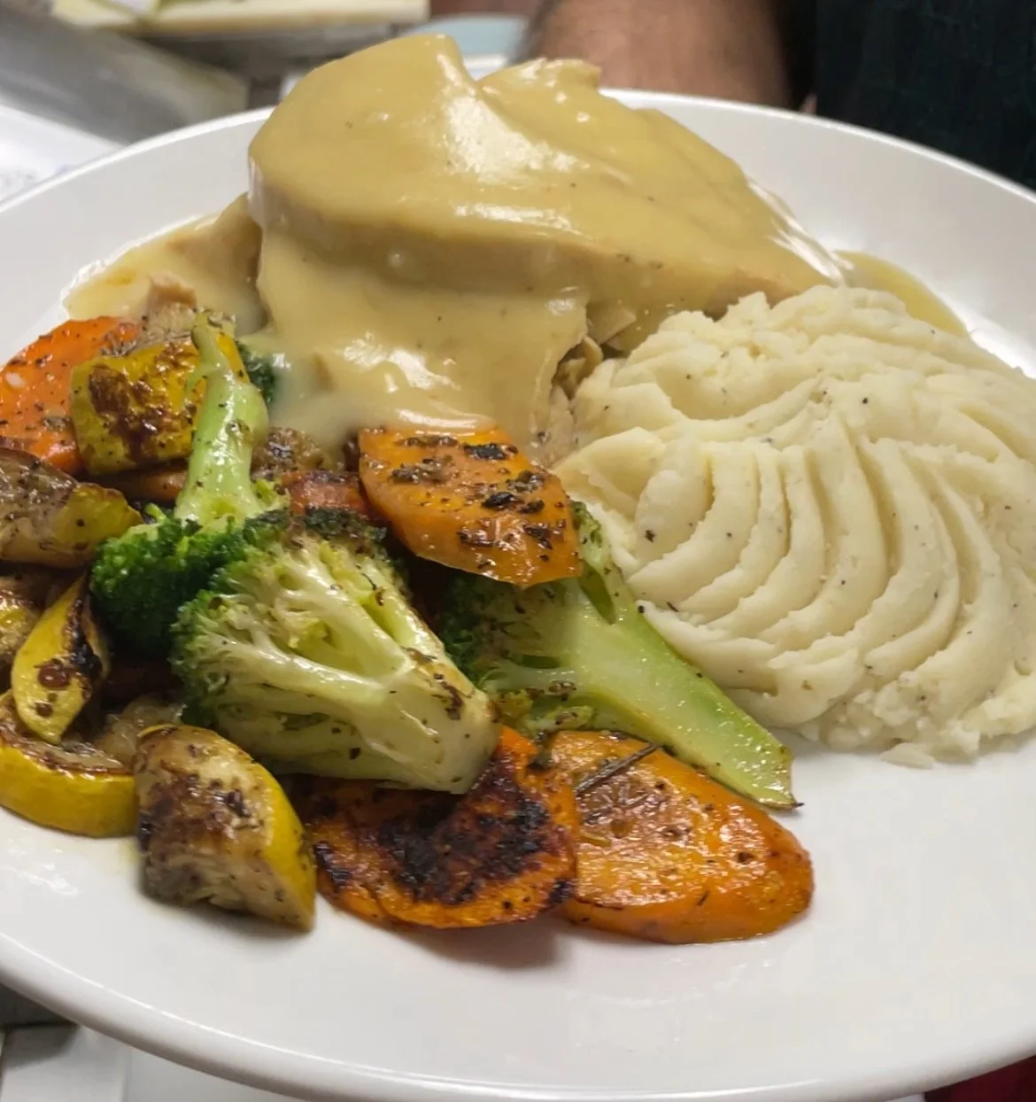 Sky Diner Turkey Dinner in Branford