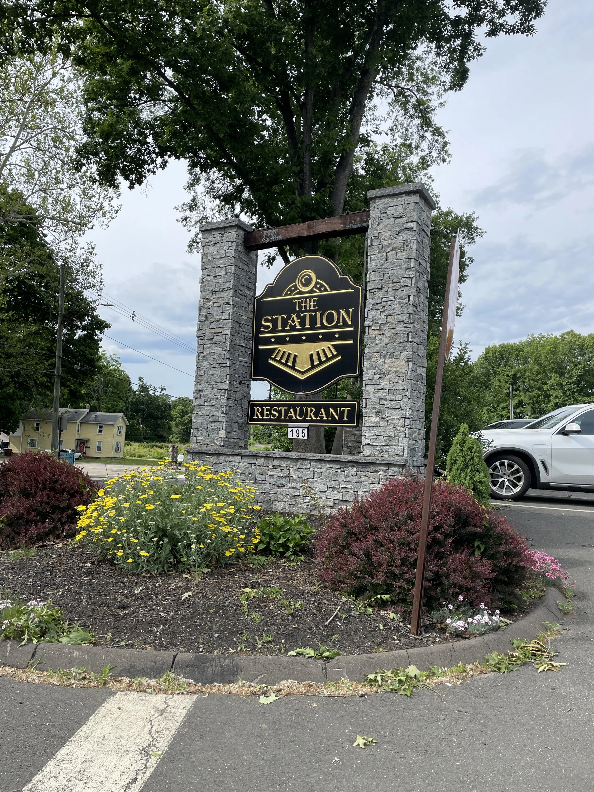 The Station Restaurant sign at 195 Naugatuck Connecticut