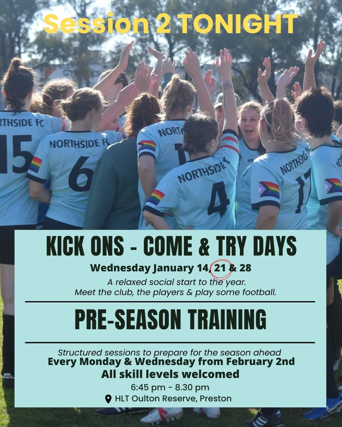 Our Come &amp; Try Social Kickons continues tonight!

Can&rsquo;t wait to see everyone there!