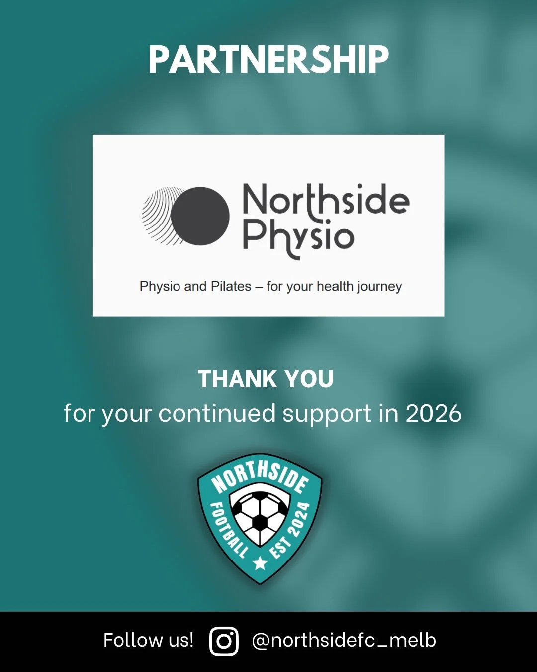 Northside FC and Northside Physio have renewed our partnership for the 2026 season.

Connie from @northsidephysio was down at training on Wednesday night to talk about injury prevention and how Northside Physio can help prepare you for the upcoming s
