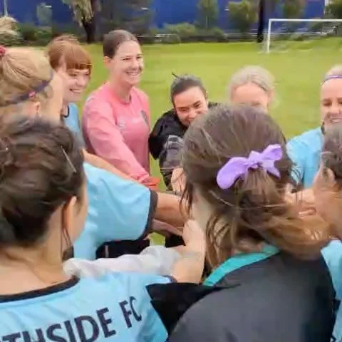 ☁️⚽️ A solid hit-out in our friendly against @latrobeuni.soccerclub yesterday 🩵

A little colder than our last couple of games &mdash; and a good reminder of what&rsquo;s to come with the winter season ahead 🌬️

The team worked hard, continuing to 