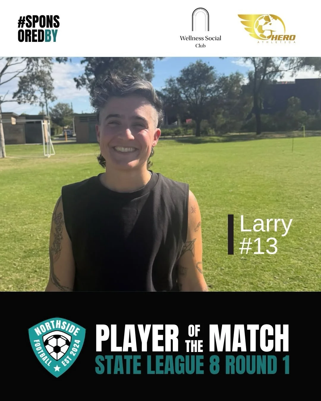 Player of the Match &ndash; Round 1 ⚽️🩵 huge shoutout to our standout players from the weekend:

Our Division 6 Player of the Match went to Mati, our persistent striker who scored and worked hard all game with great communication 💪

For our Divisio
