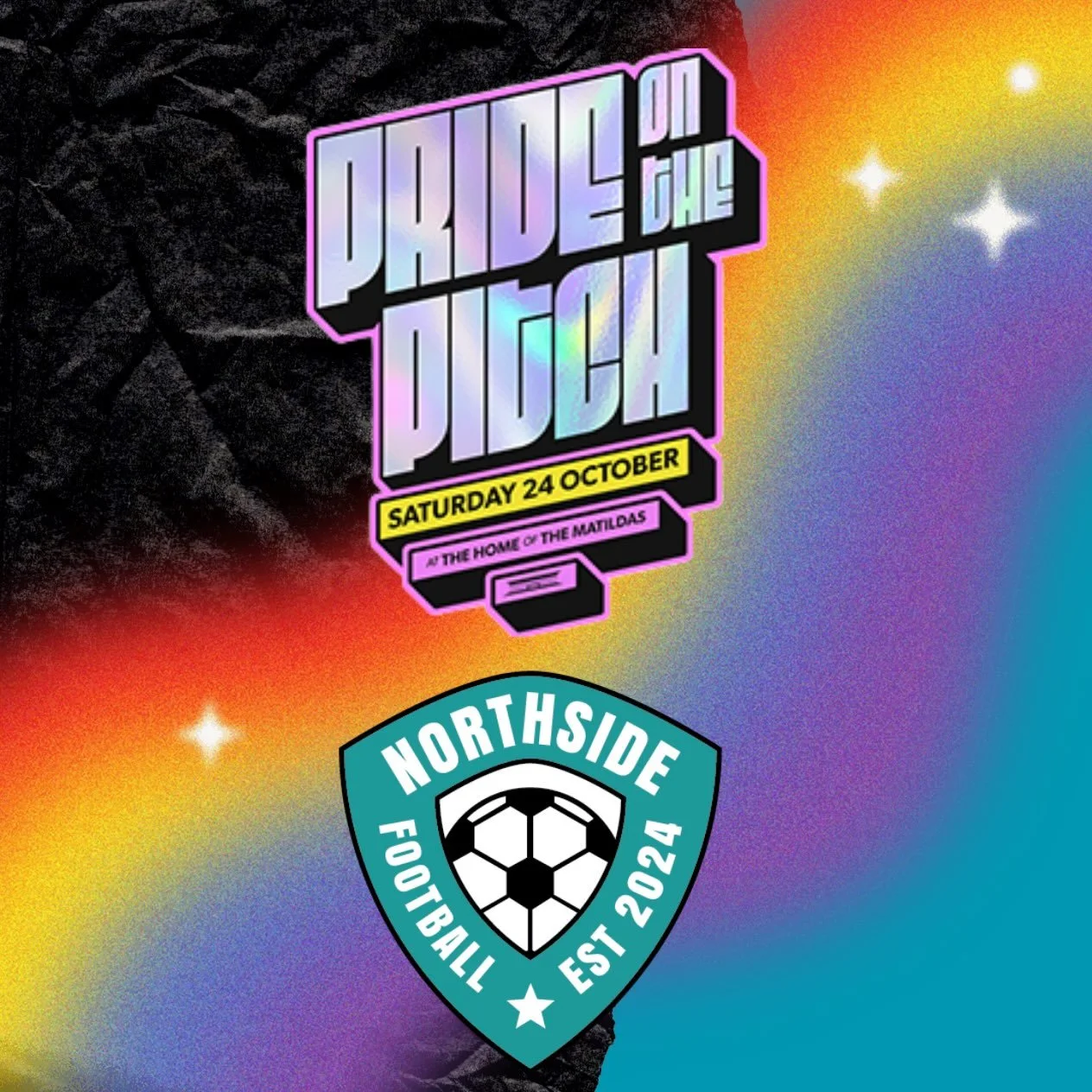 Northside FC is super excited to be fielding 2 teams at @football_victoria&rsquo;s Pride on the Pitch.

Say hello to your 2 Northside teams (complete with AI team shots that are so bad they&rsquo;re good (or maybe they&rsquo;re just bad))

- The hot 