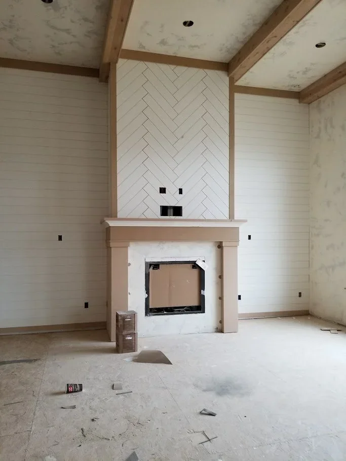 Custom finish carpentry upgrades in a newly built home