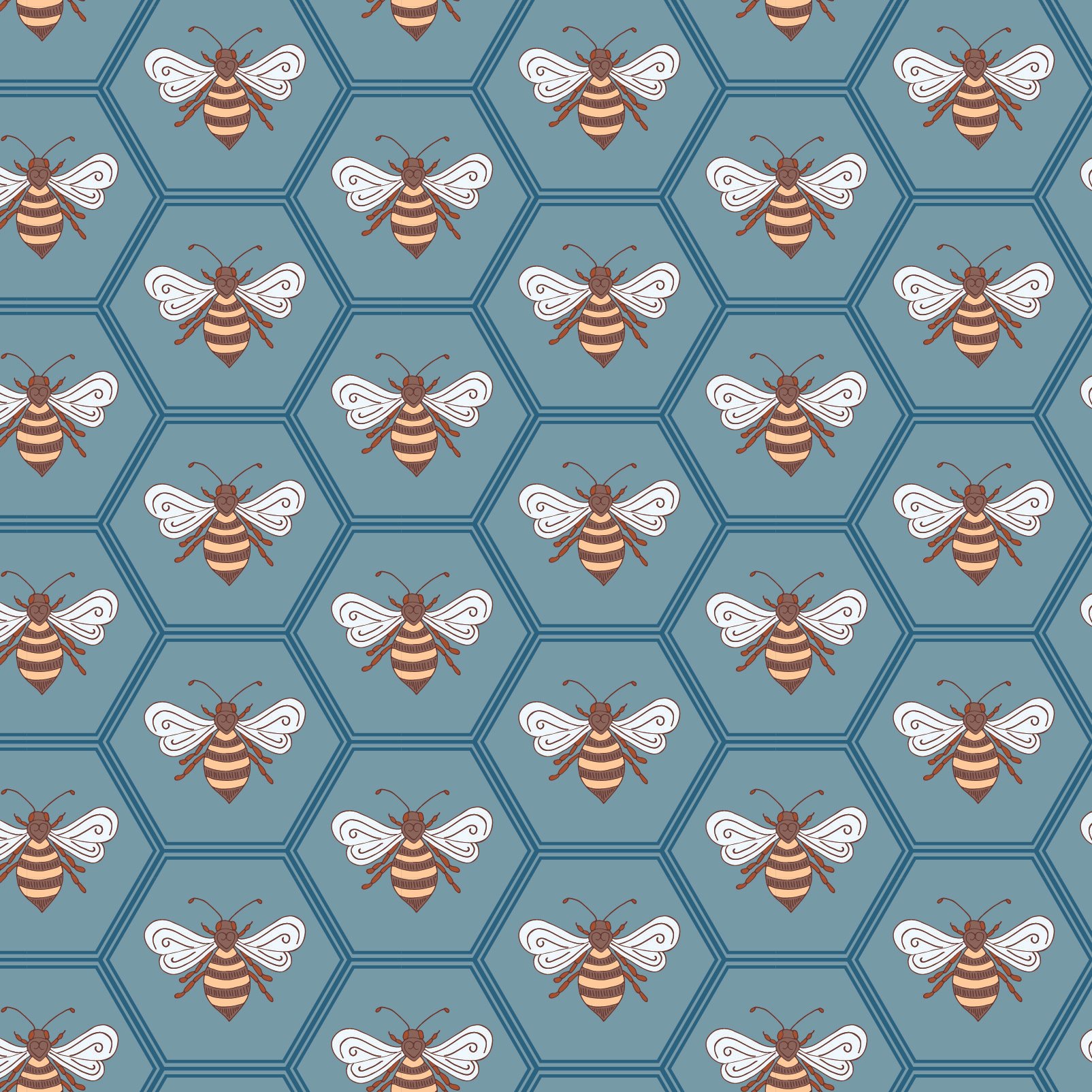 Turquoise Bee - AMW25-A070