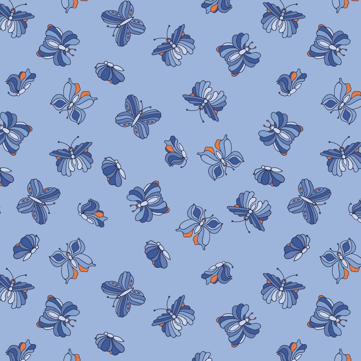 Butterflies Blue - AMW25-032