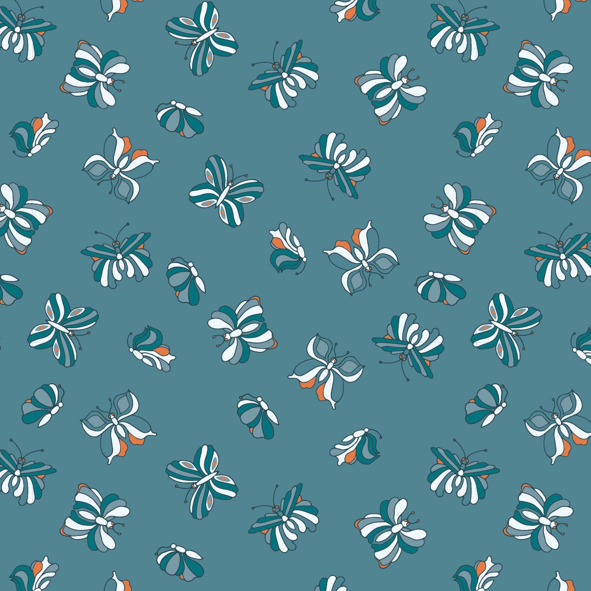 Butterflies Teal - AMW25-035