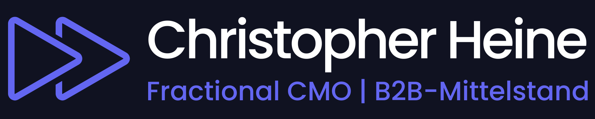 Logo von Christopher Heine, Fractional CMO für den B2B-Mittelstand