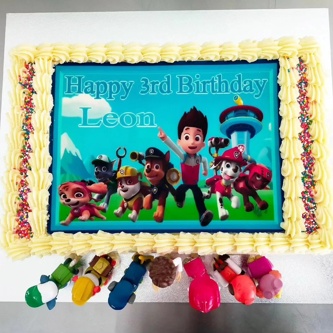 Edible Image, Shell Piping Border, Sprinkles, Toppers