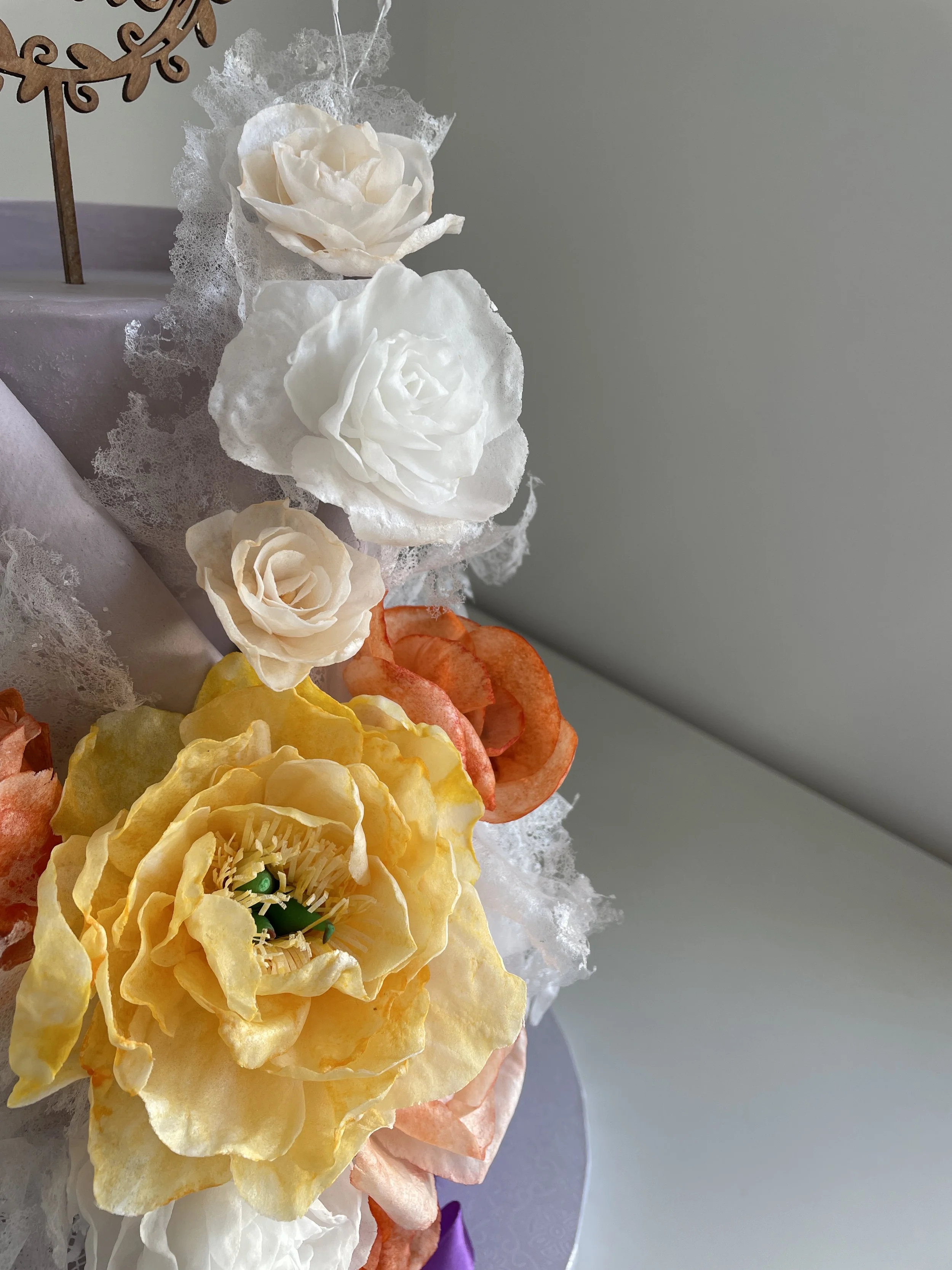 Handmade Edible Wafer Paper Flowers