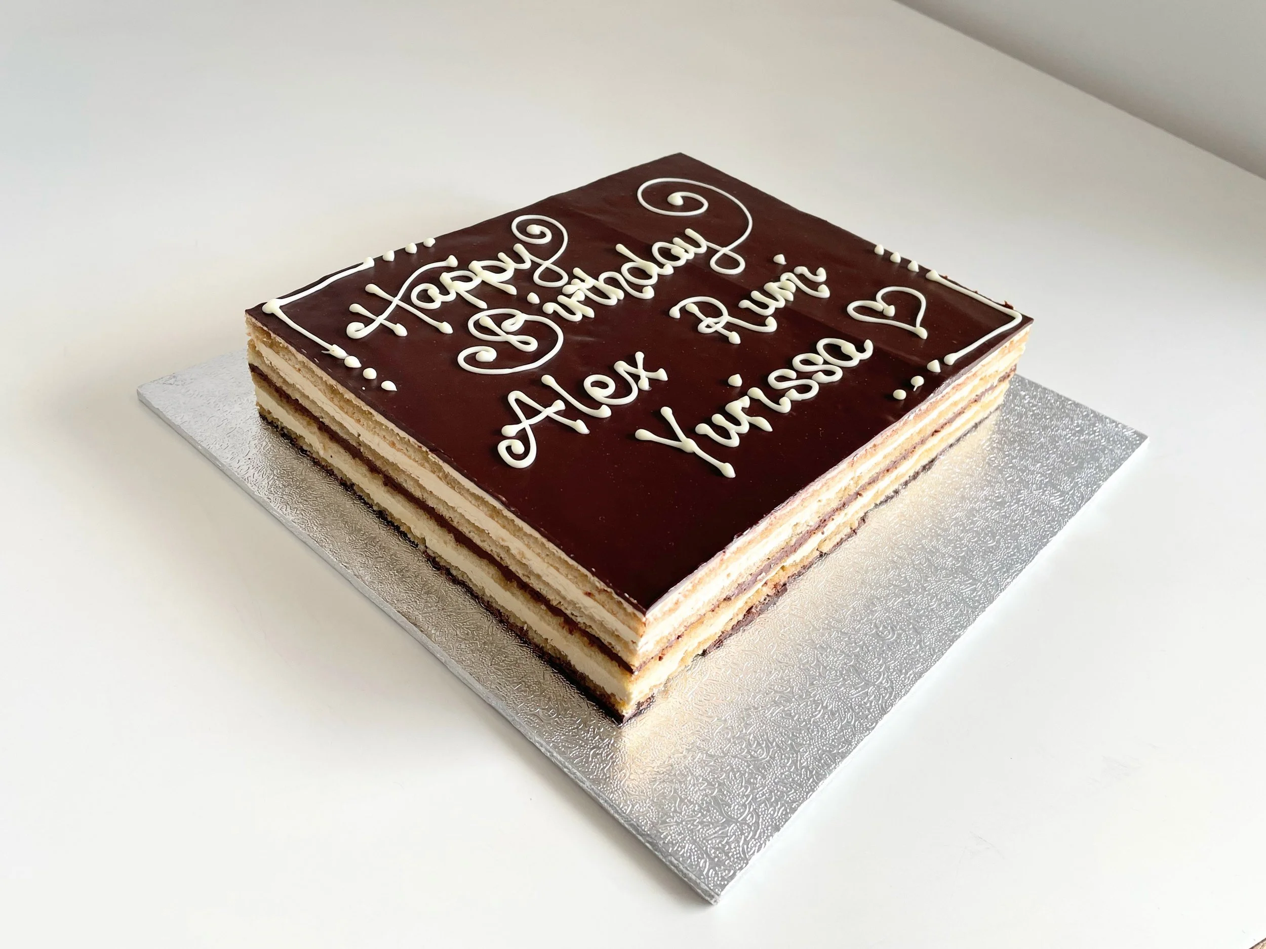 Opera - Half Slab with Chocolate Hand Written Messages