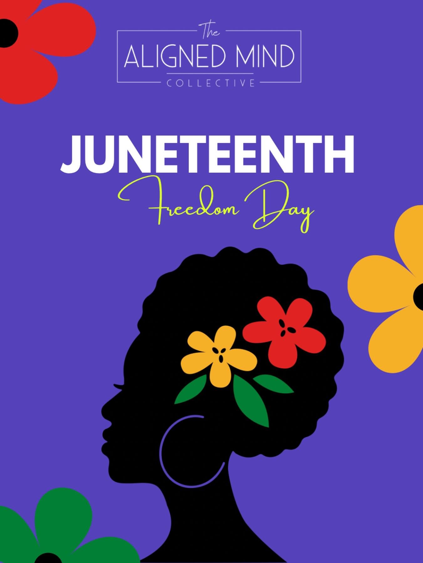 Honouring freedom, resilience, and the ongoing journey toward healing and justice. This Juneteenth, we reflect, remember, and recommit to creating safe, inclusive spaces for all. 🖤❤️💚 

#Juneteenth #FreedomDay #MentalHealthMatters