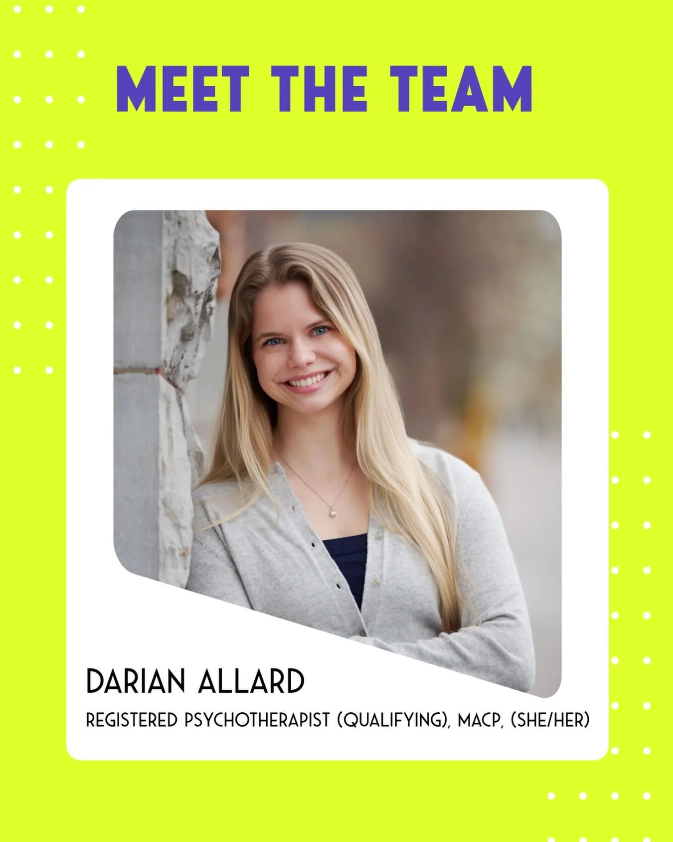 We&rsquo;re excited to welcome Darian to the team 🤍

Darian is an EMDR-trained therapist who works primarily with trauma and anxiety, supporting clients in gently processing past experiences and creating meaningful change. She is now accepting new