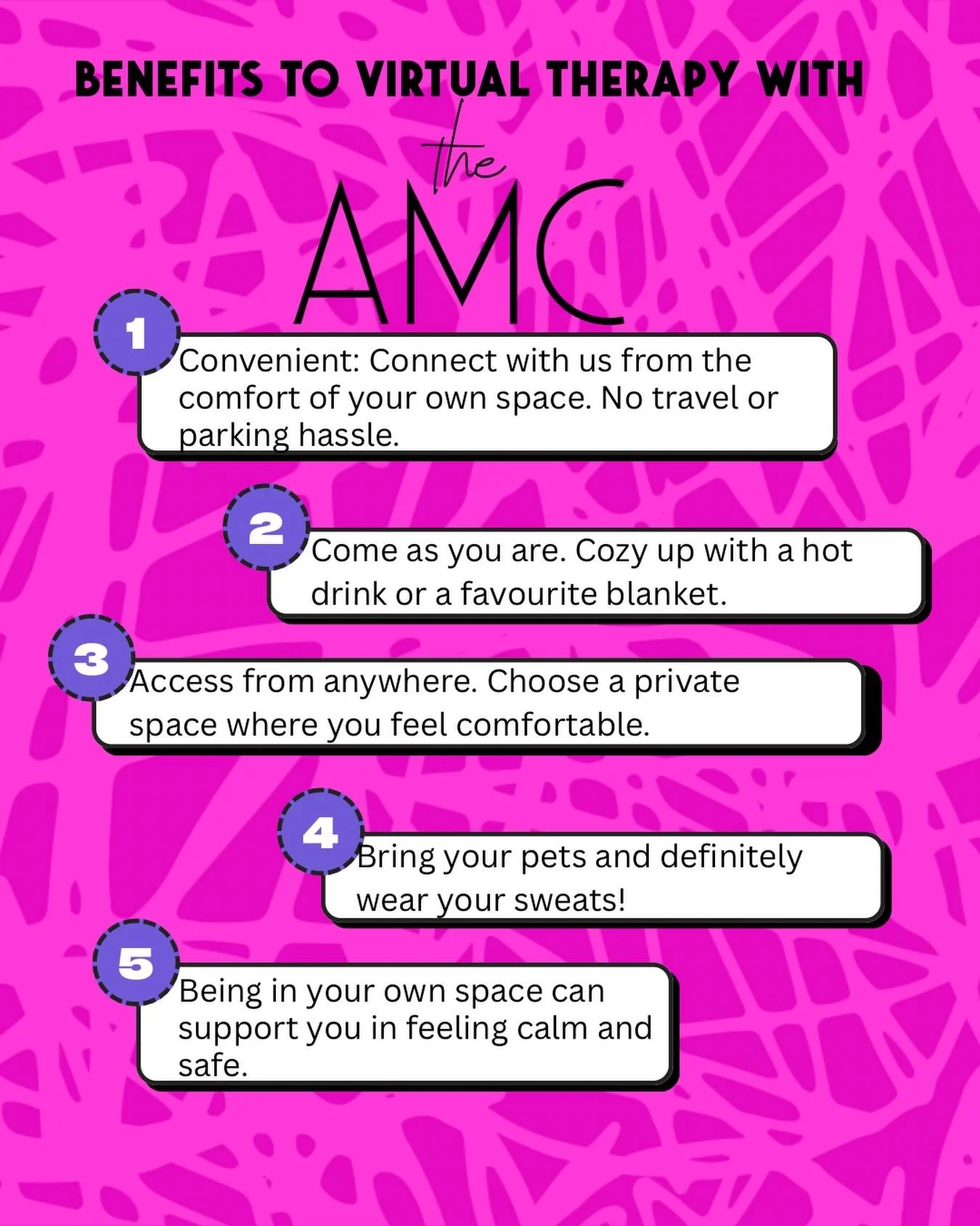 Ever wondered, &ldquo;Why virtual therapy?&rdquo; 💻✨
It&rsquo;s simple: come as you are, bring what makes you feel cozy and safe 🤍🛋️

Show up authentically, in comfy clothes, from the comfort of your own space 🌿
And yes&hellip; we love when your 