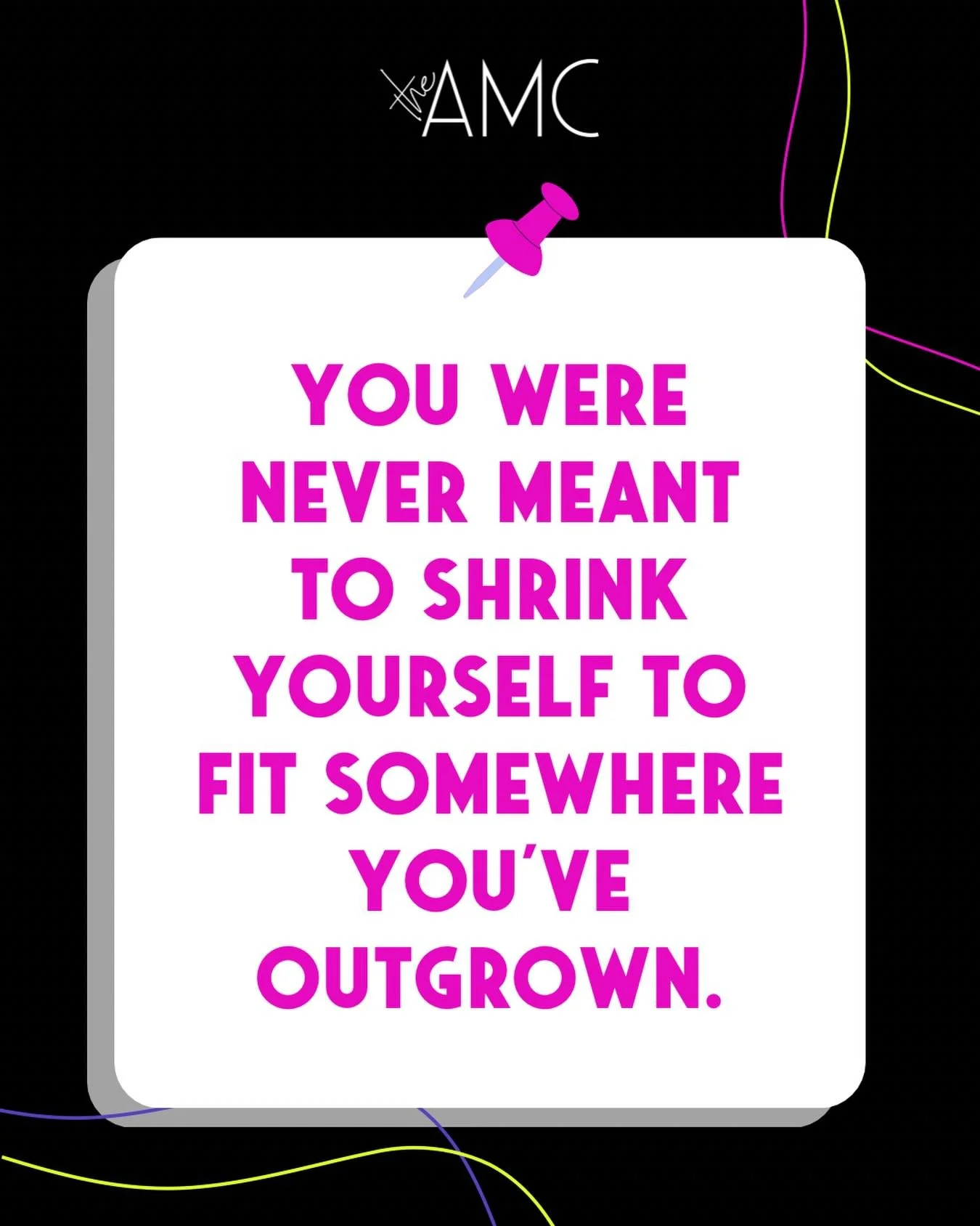 You were never meant to shrink yourself to fit somewhere you&rsquo;ve outgrown.&rdquo; ✨
Sometimes we stay small because it&rsquo;s familiar. Because the pattern is well-worn.
But growth asks us to step outside of what&rsquo;s comfortable &mdash; and