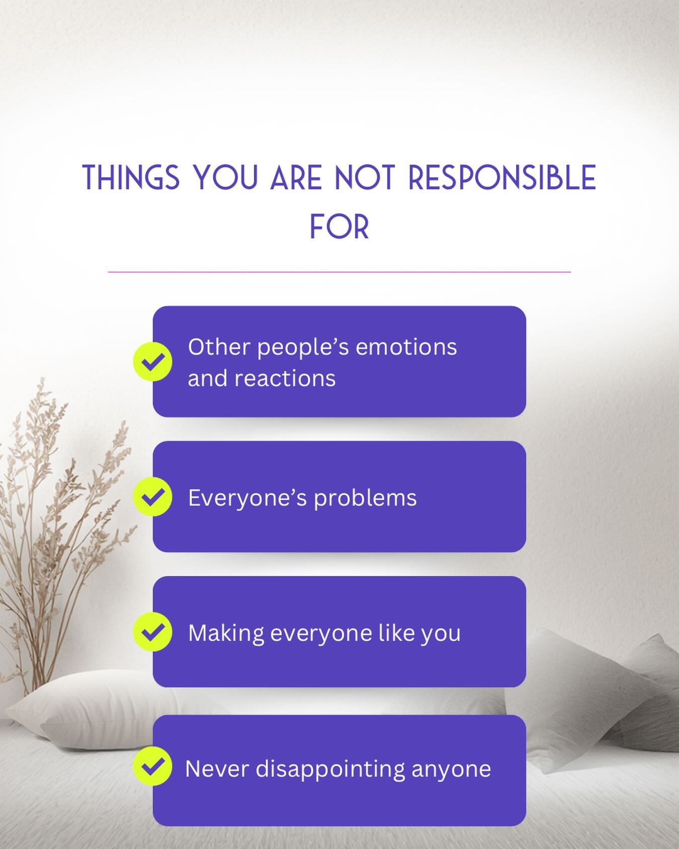 So often, we grow up learning that being &ldquo;good&rdquo; means taking care of everyone else - sometimes even at the cost of our own well-being 💙
Therapy often involves learning what is ours to hold and what isn&rsquo;t.
Need help with boundaries?