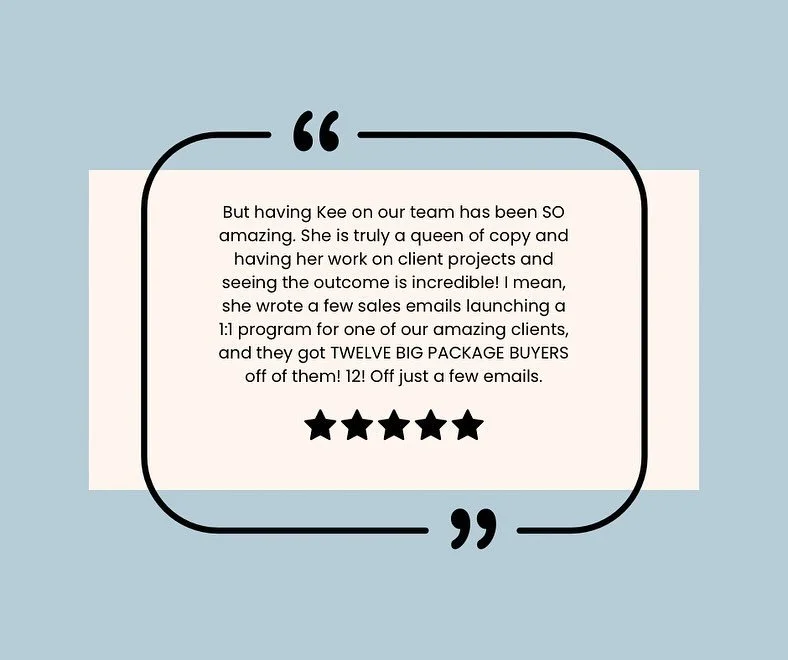 👀 the QUEEN of copy?! 

👀👀 ms. 10K?! 

🥹🥹

this is why i love helping people communicate what they do, who they help, and what they offer in a powerful and profitable way..

because it means that my clients feels as seen, heard, and understood a