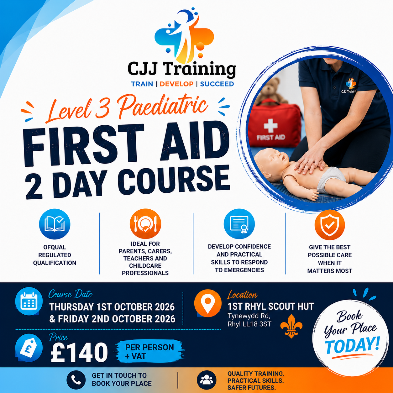 Level 3 Paediatric First Aid 2 day course