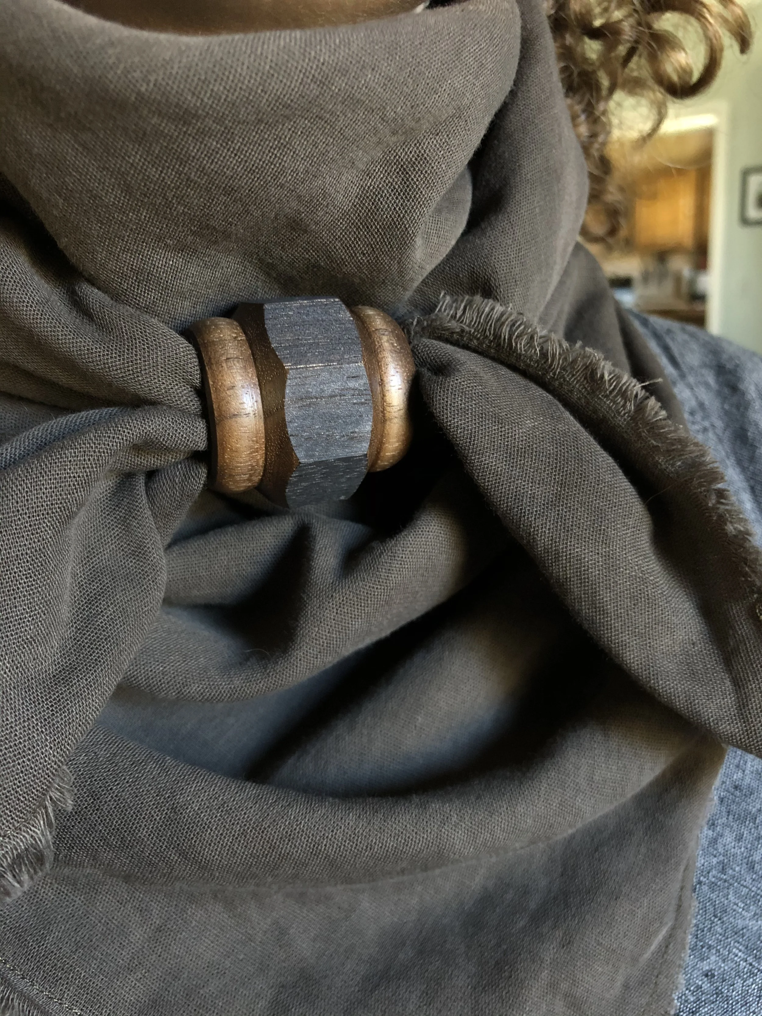 Scarf hand dyed by Nicole Rowley