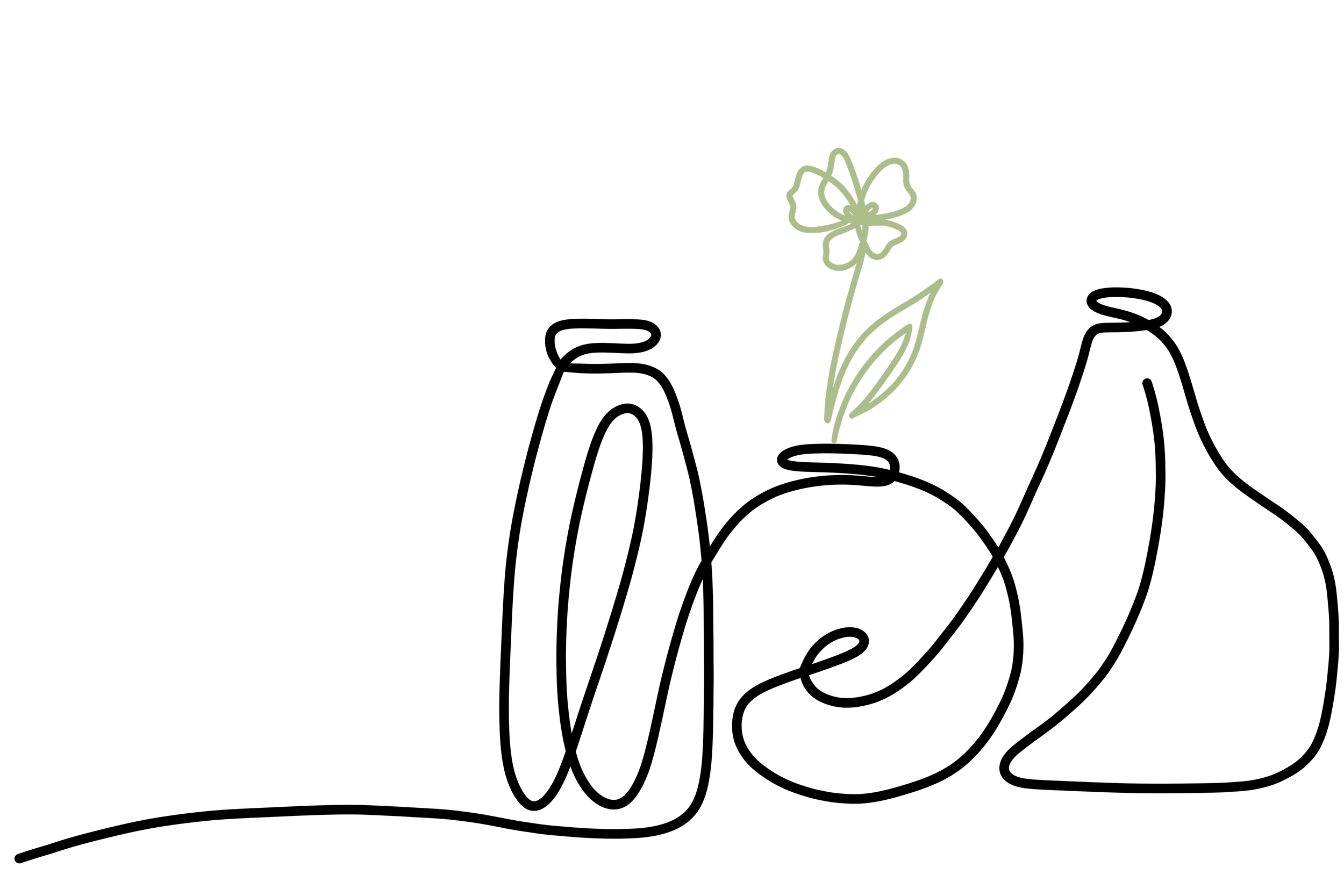 Vasensymbol mit einer Blume in den Farben des Unternehmens.