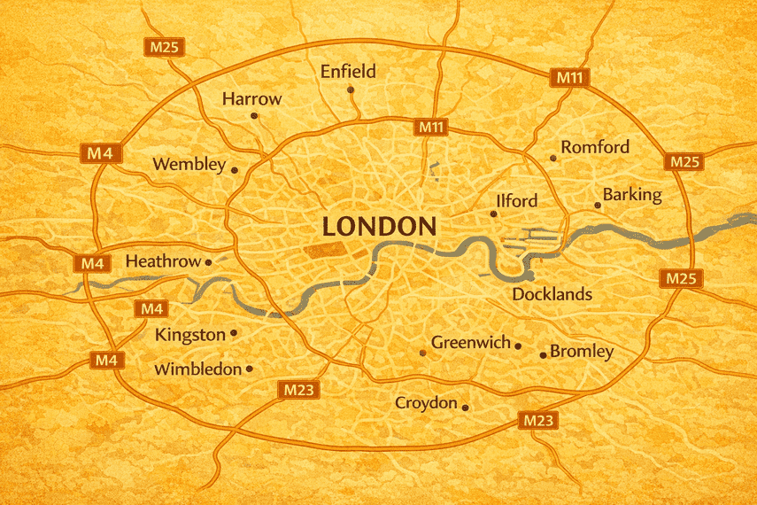 A map of Greater London