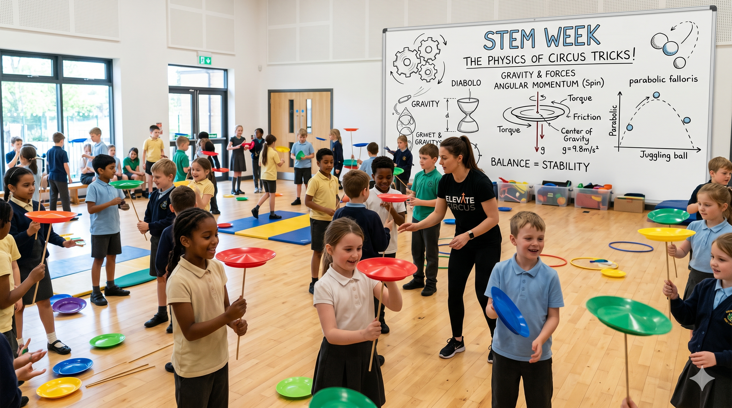 Enhance Your STEM Week: The Physics and Science Behind Circus Tricks