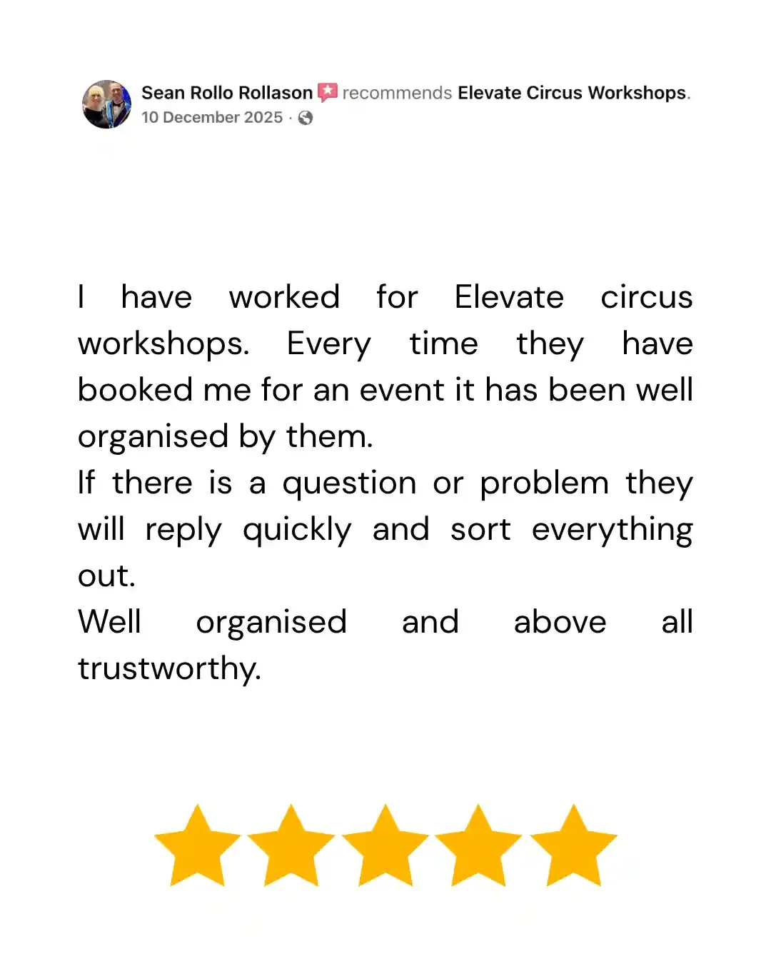 Elevate Circus Workshops tutor 