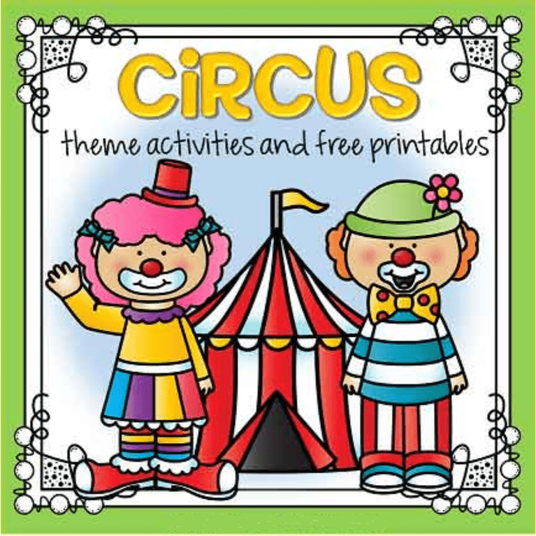 Circus theme classroom activities and free printable resources for primary school teachers