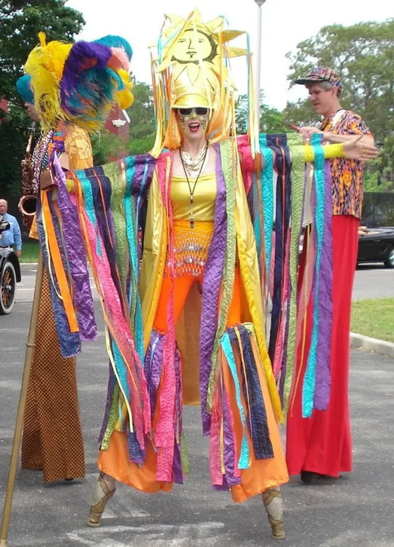 summer solstice stilt walker