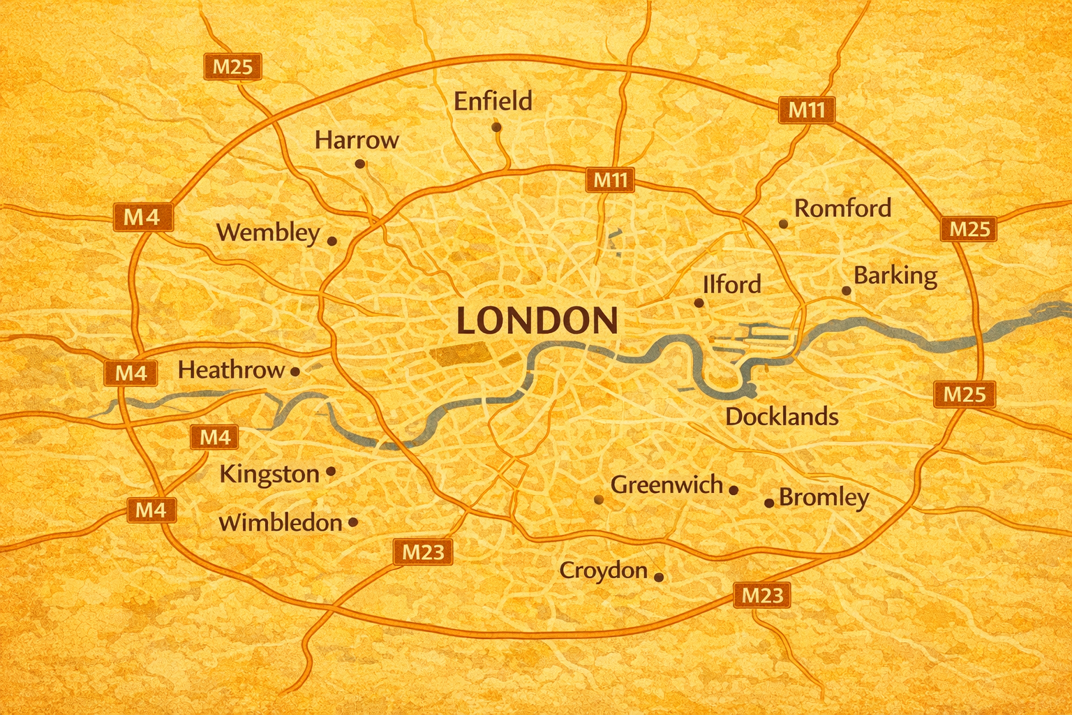 A map of Greater London