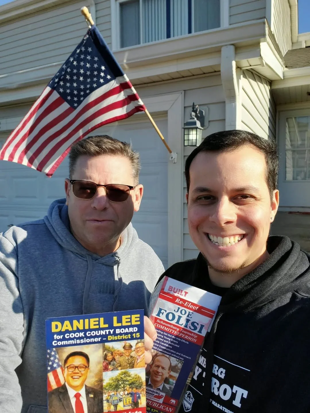 STRO board member Chuck Cerniglia and I spent almost all day yesterday dropping off literature (including sample ballots) around a local precinct. It was a beautiful day and we couldn't miss the opportunity to canvass for some of our great candidates